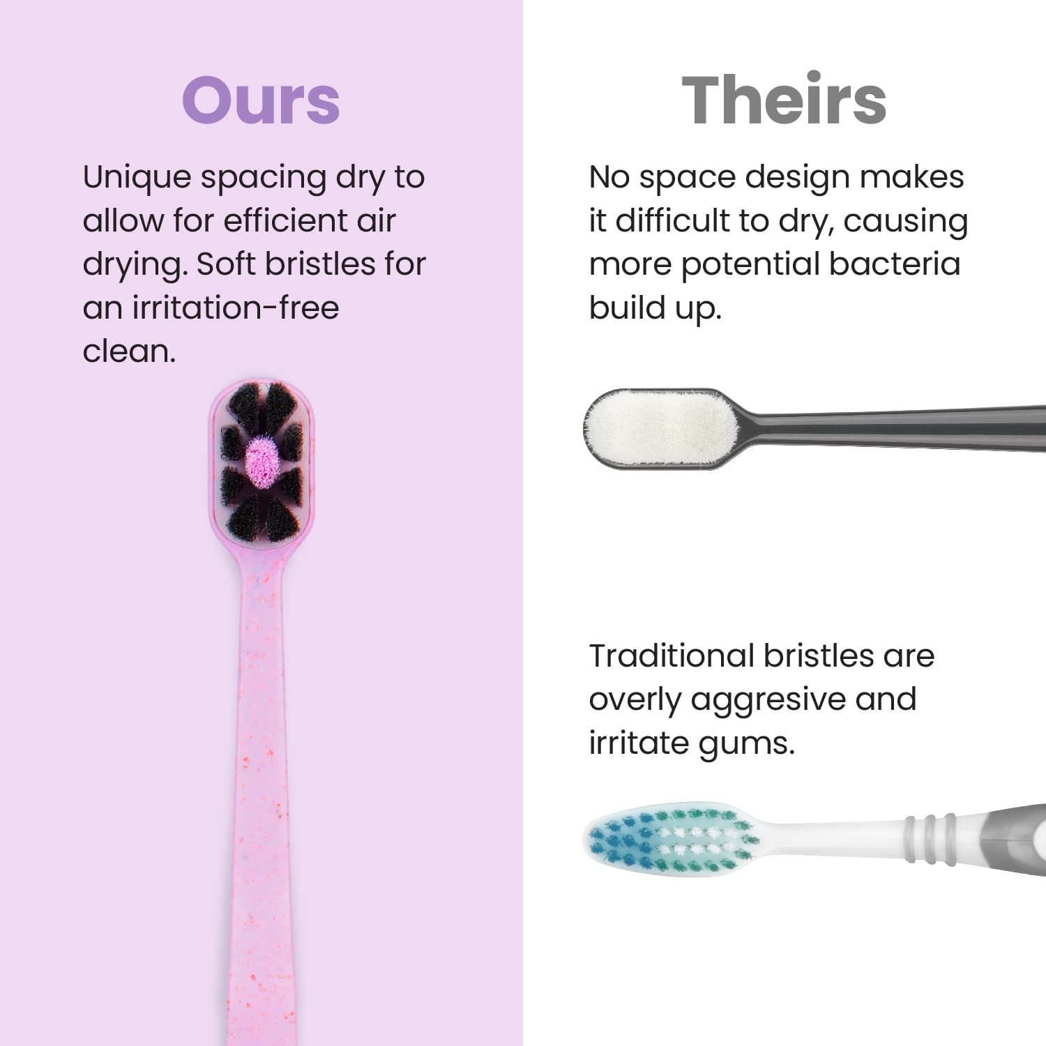 Biodegradable plant-fiber handle close-up