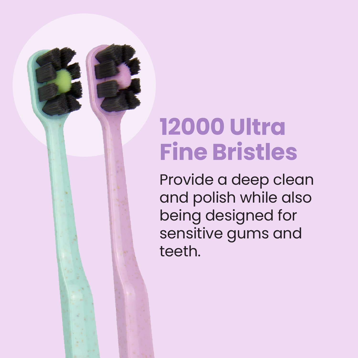 Metal-free bristle planting technology inside the head