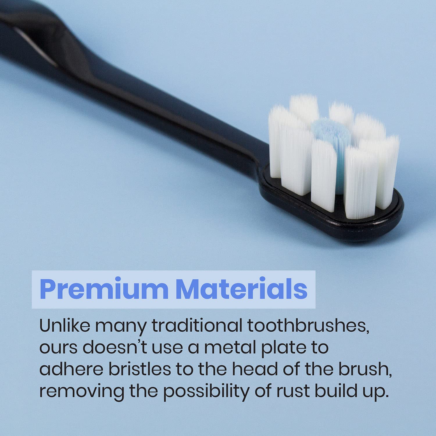 Lindo Polishing Toothbrush black 4-pack