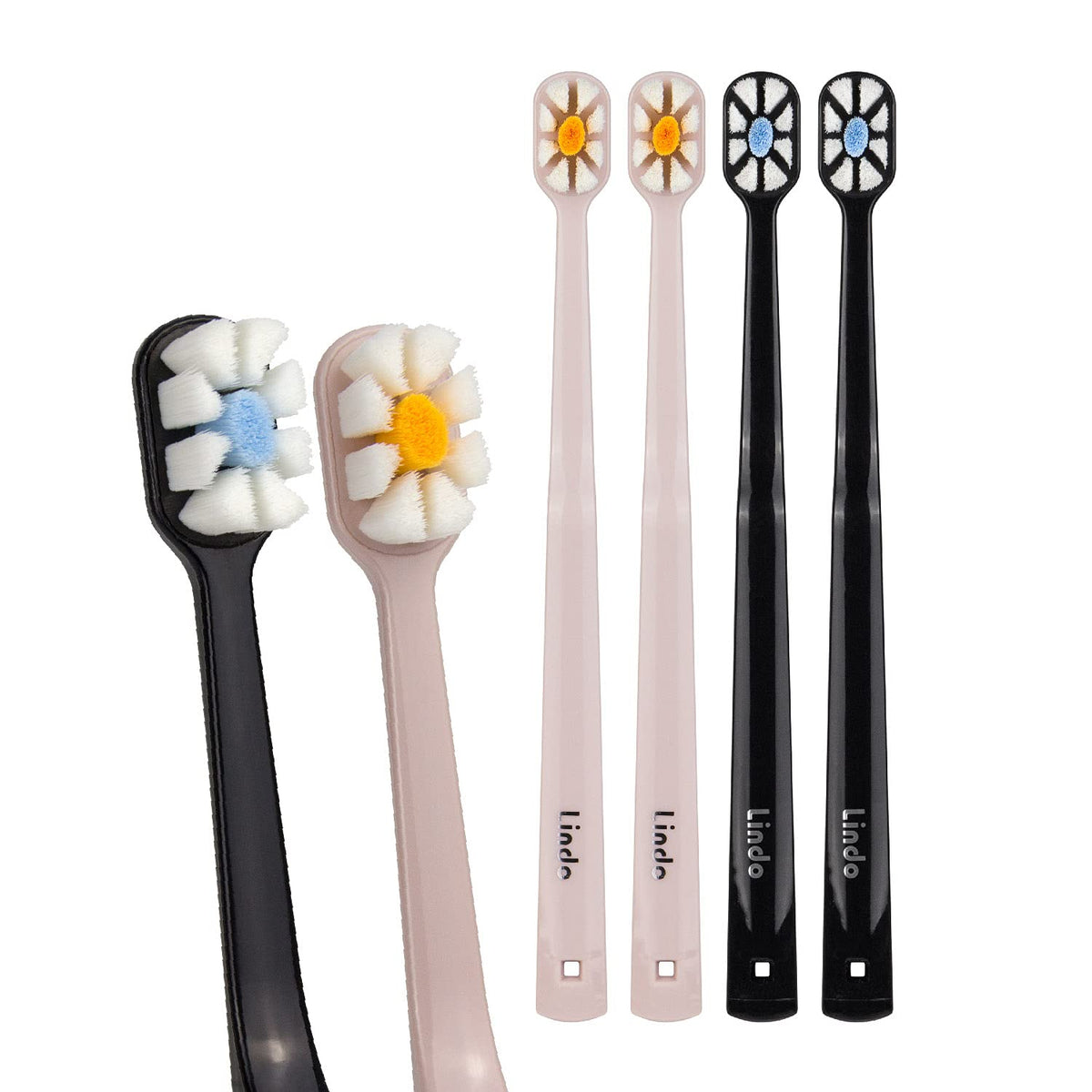 Lindo Polishing Toothbrush blue 4-pack