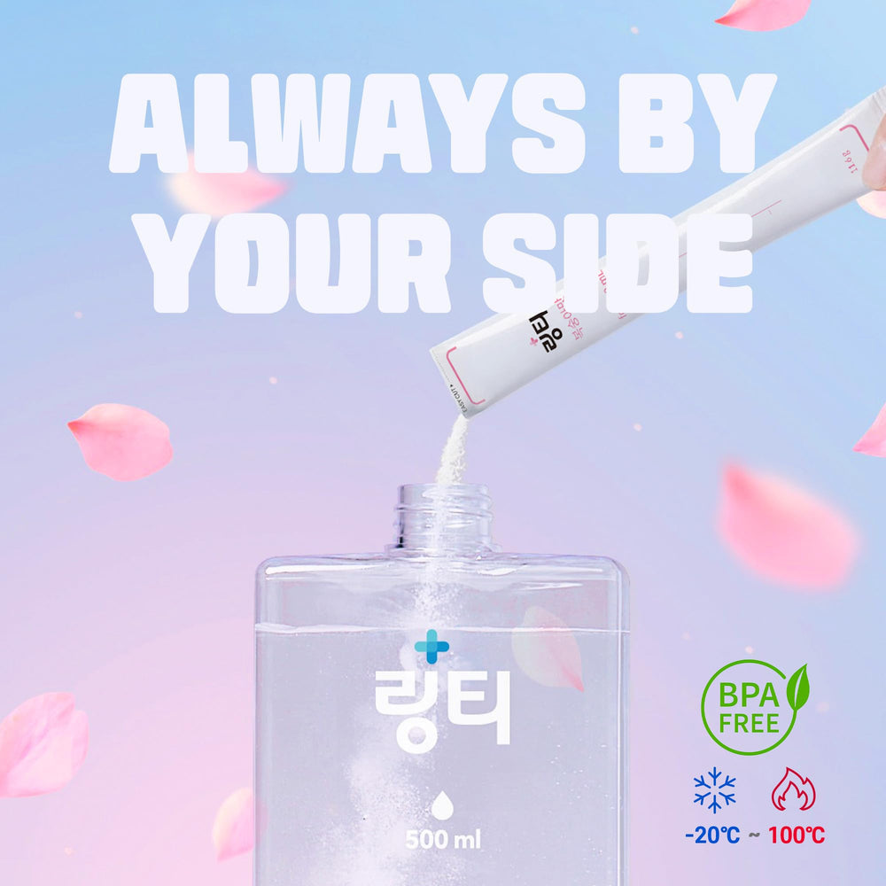 LINGTEA easy-tear packets enable quick mixes for travel and workouts.