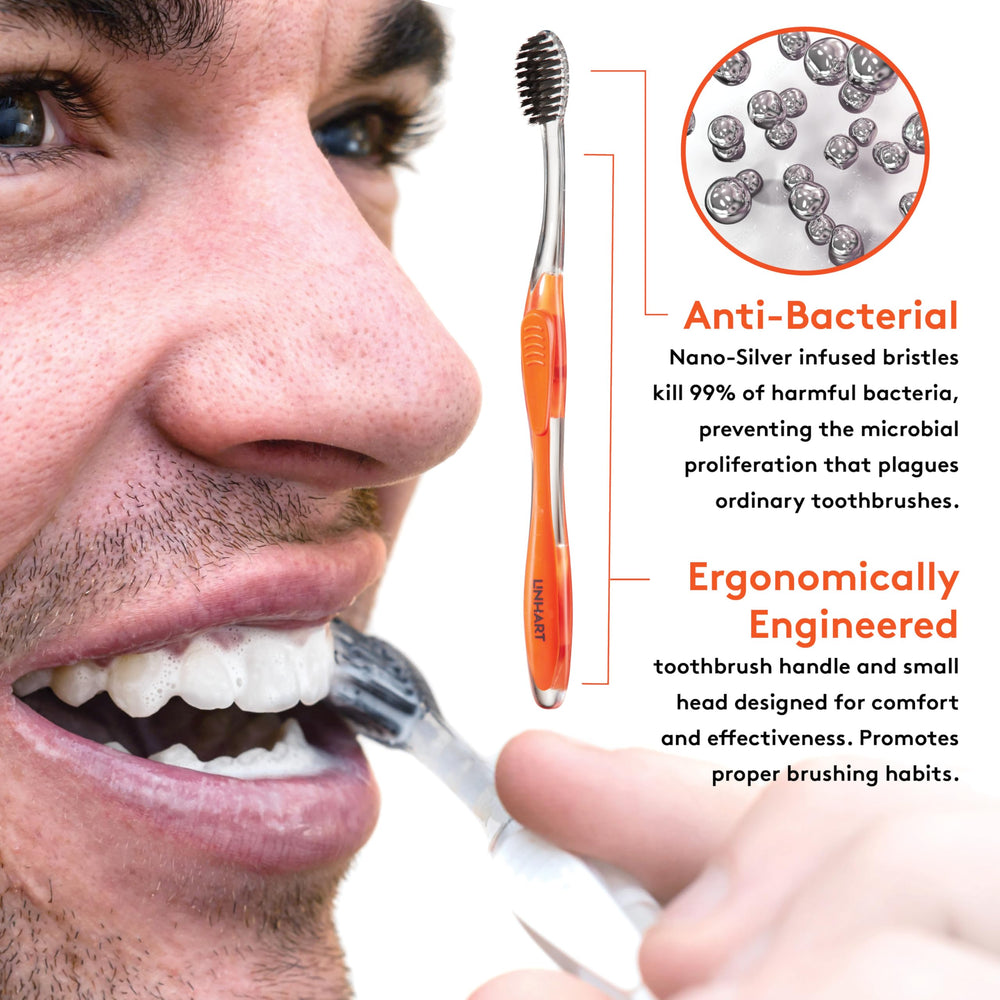Close-up of multi-length bristles