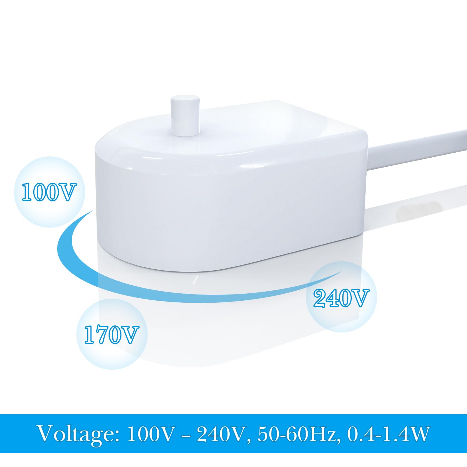 Travel-friendly Linkidea toothbrush charger with cord