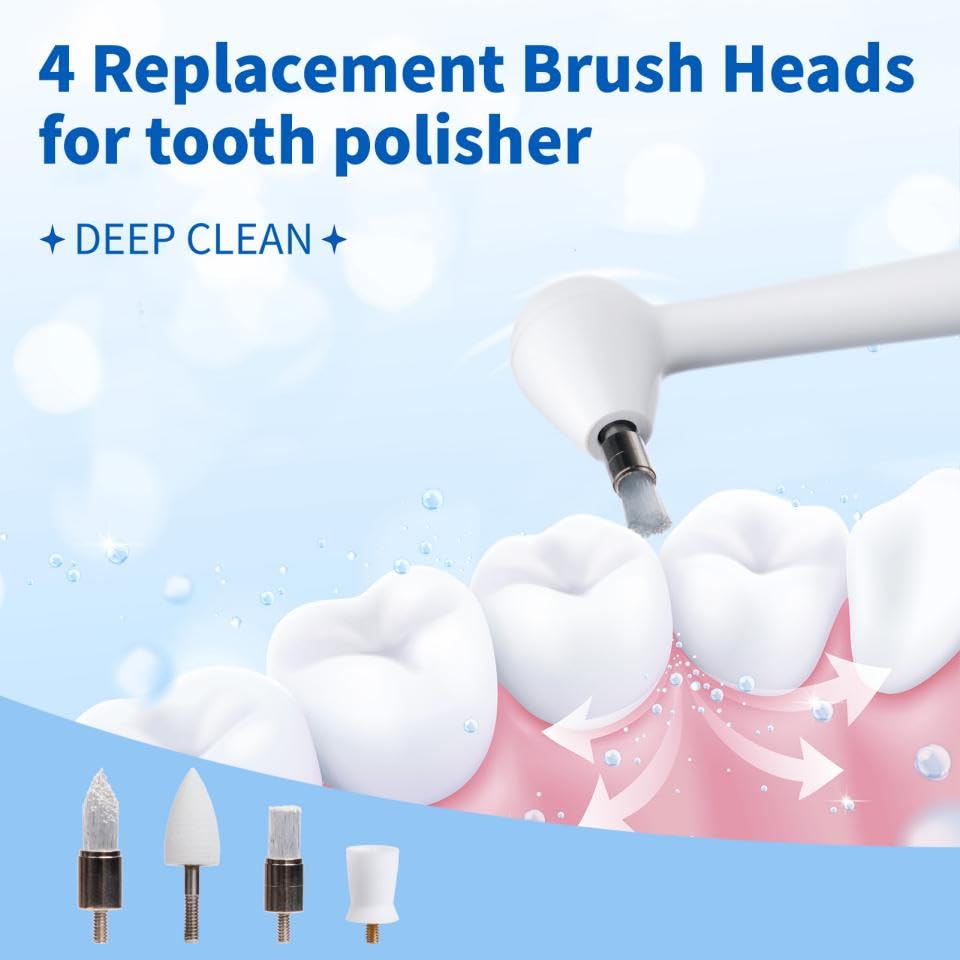 LINKYCARE Teeth Polisher Replacement Brush Heads Kit - Silicone Cup Shaped Head