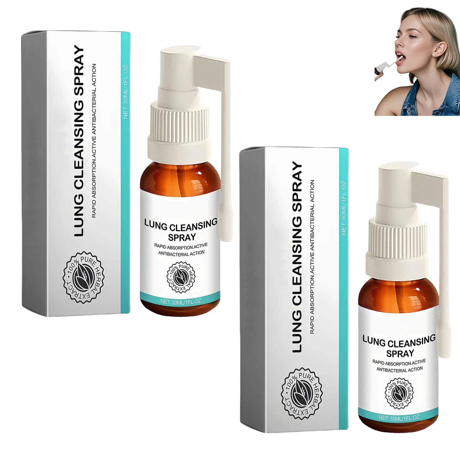 Linpel cleansing spray bottle front view demonstrates portable relief during air irritants