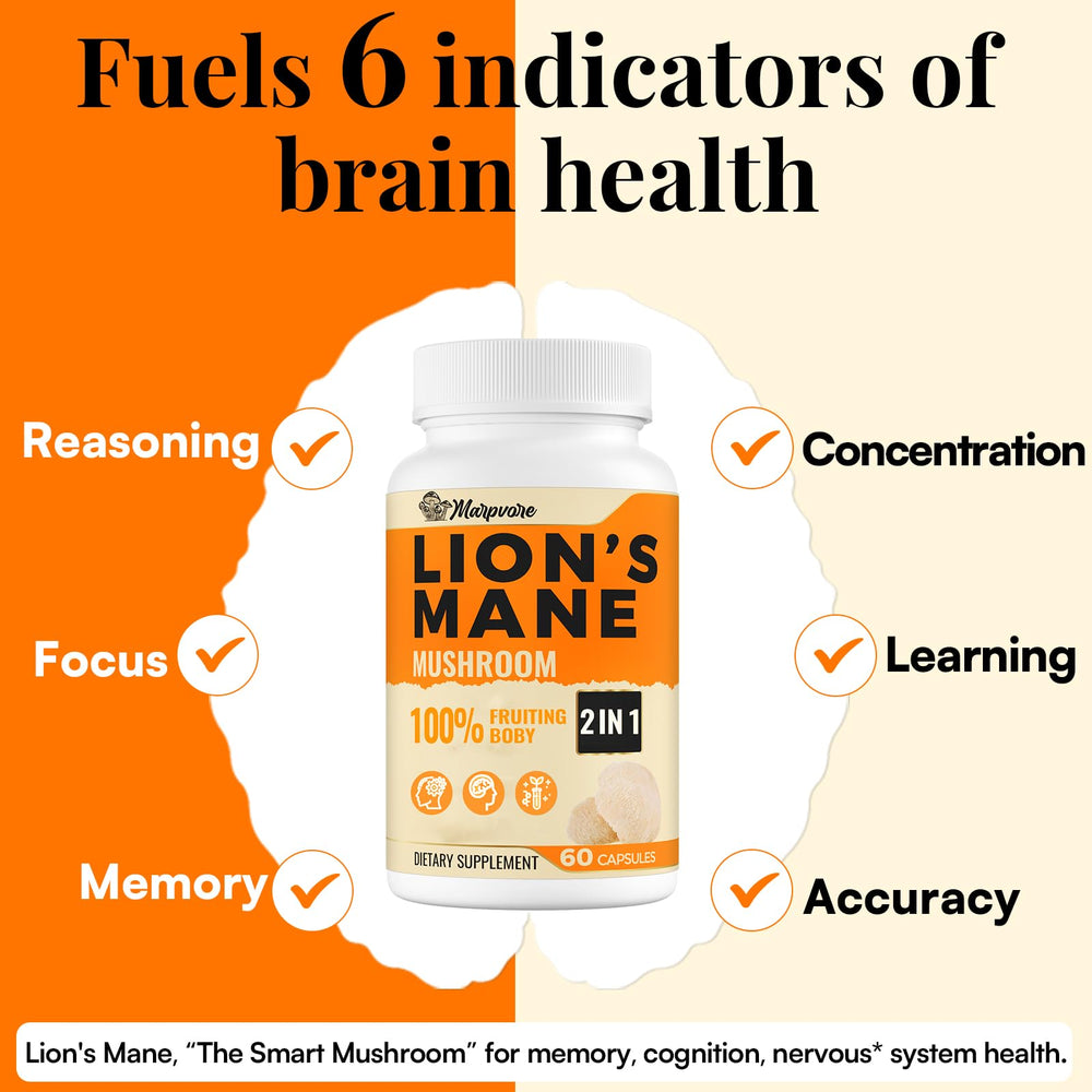 Close-up of 50:1 Lions Mane extract label showing 1,400 mg