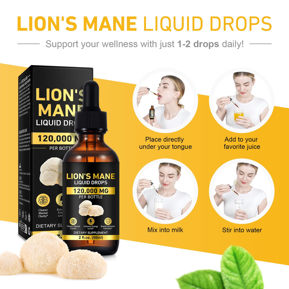 Close-up of product label highlighting potency and natural ingredients