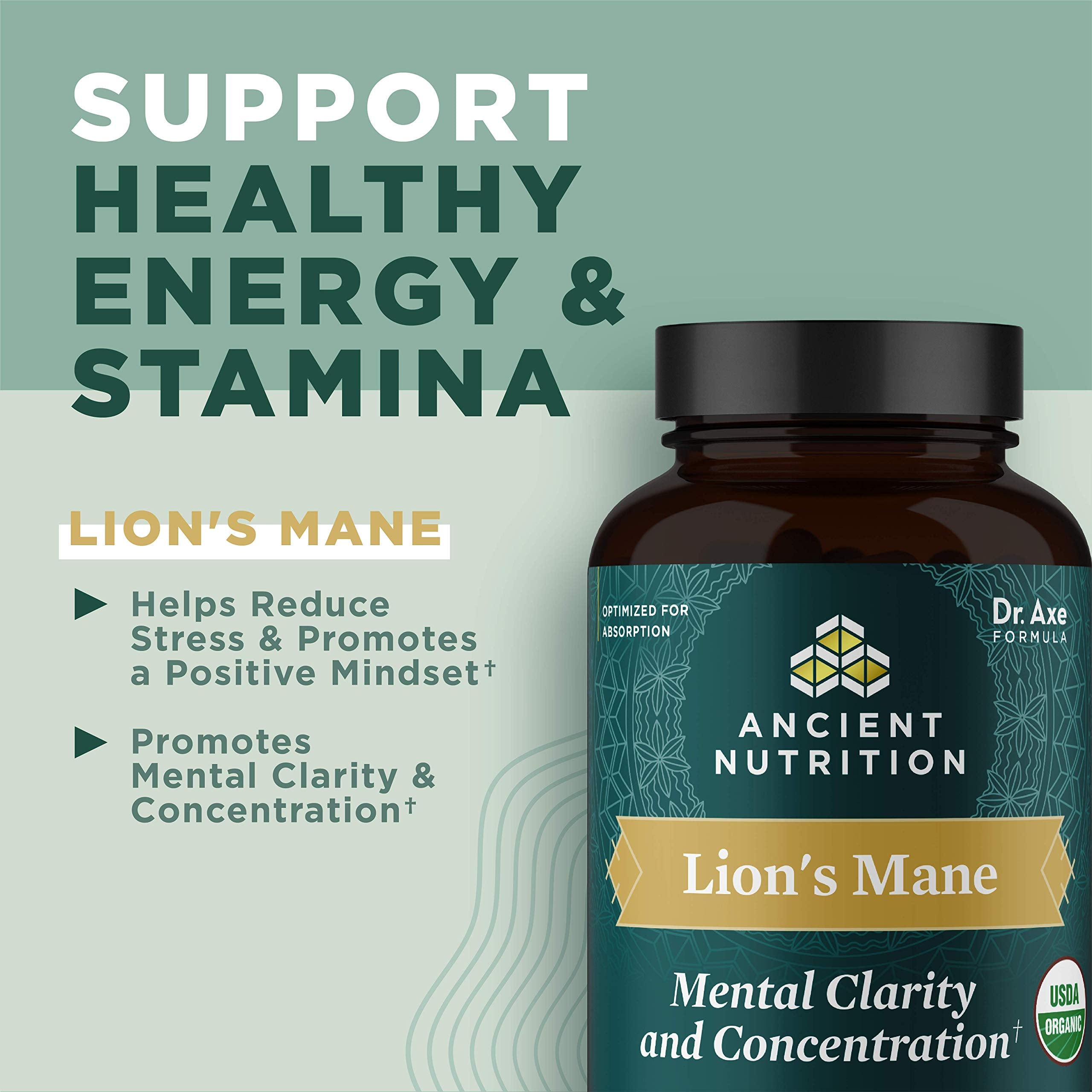 Lions mane combined with ashwagandha for cognitive support