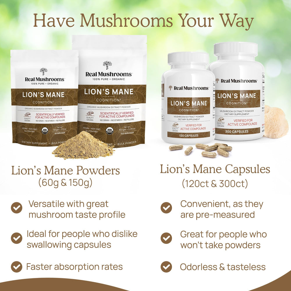 Capsules poured into meal or drink
