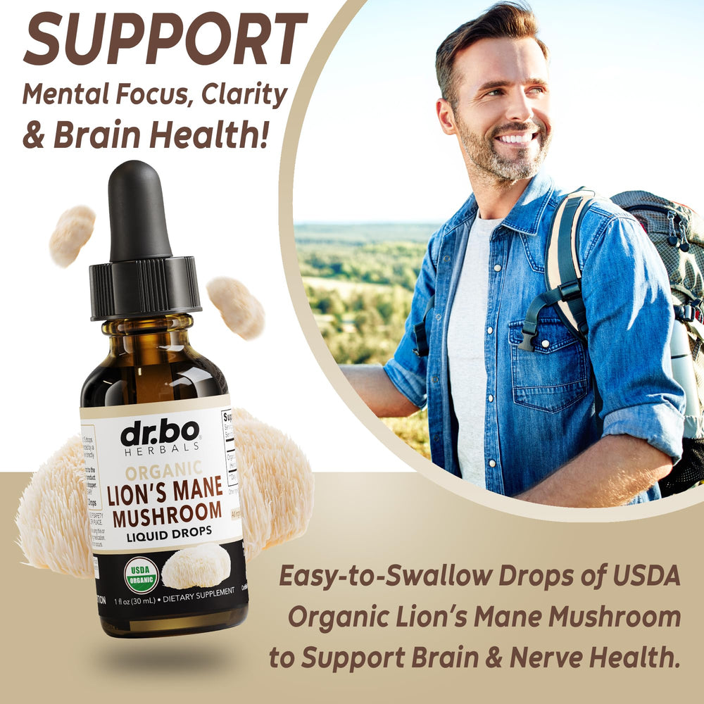 Hericium erinaceus mushroom extract vial