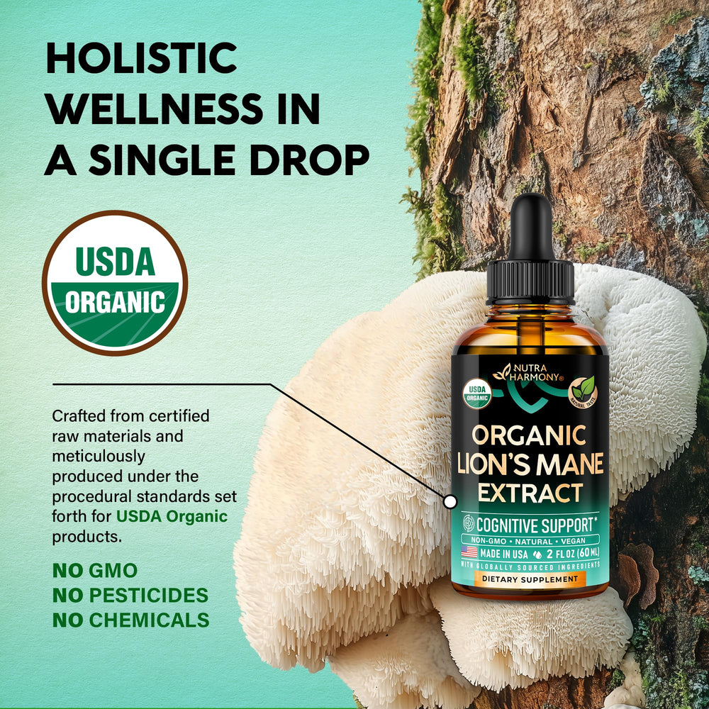 Pipette applying Lions Mane Liquid drops