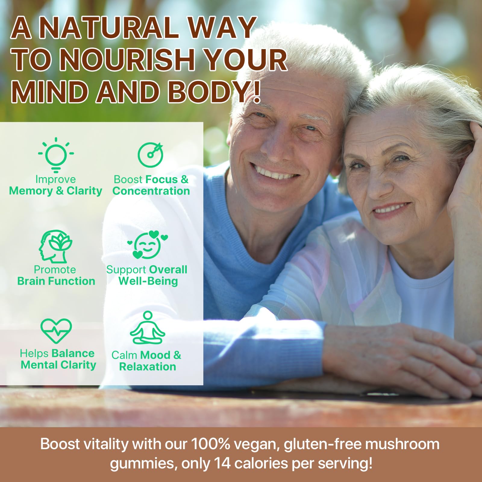 Packaging and branding for Lions Mane Mushroom Gummies