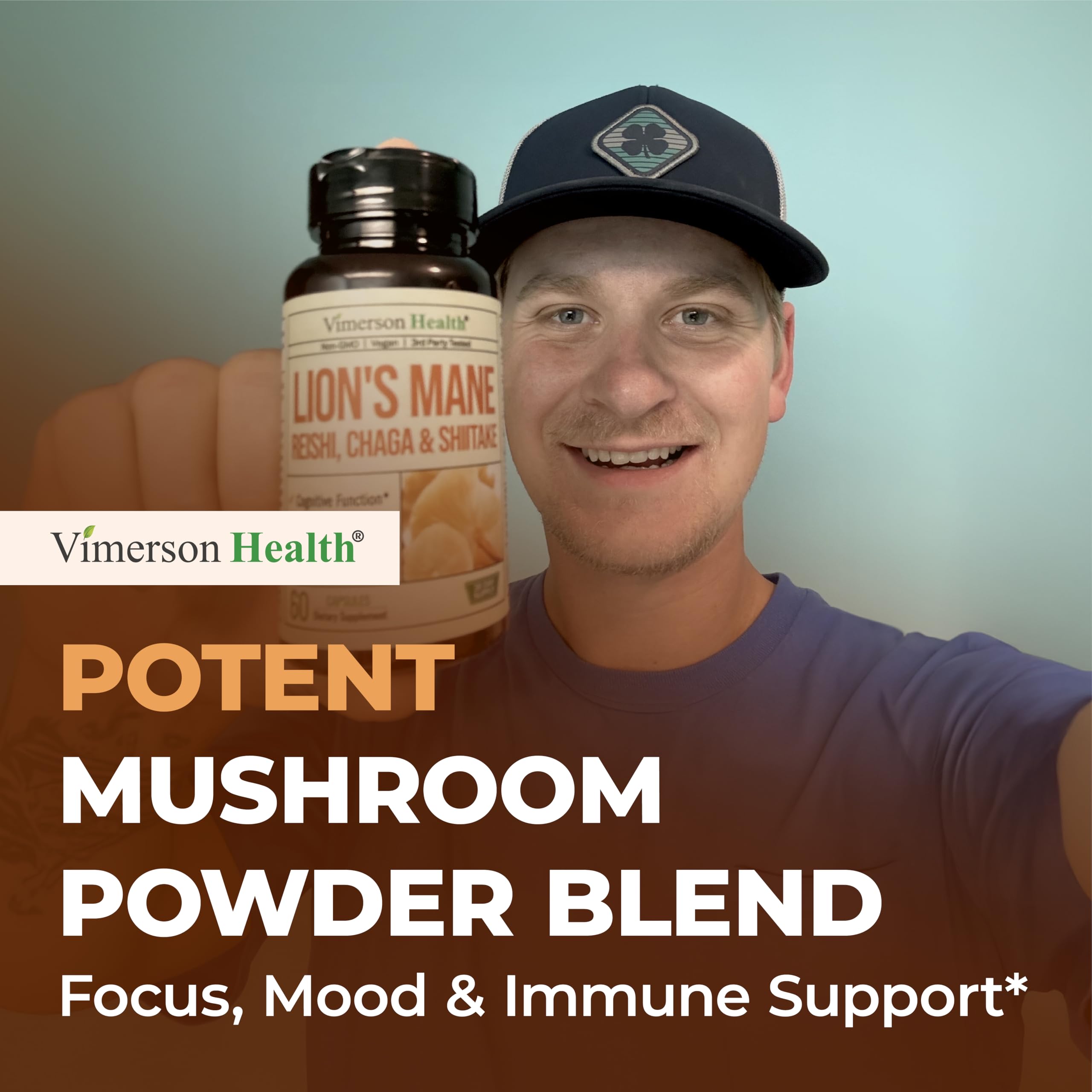 Product label highlighting Non-GMO and Vegan certifications