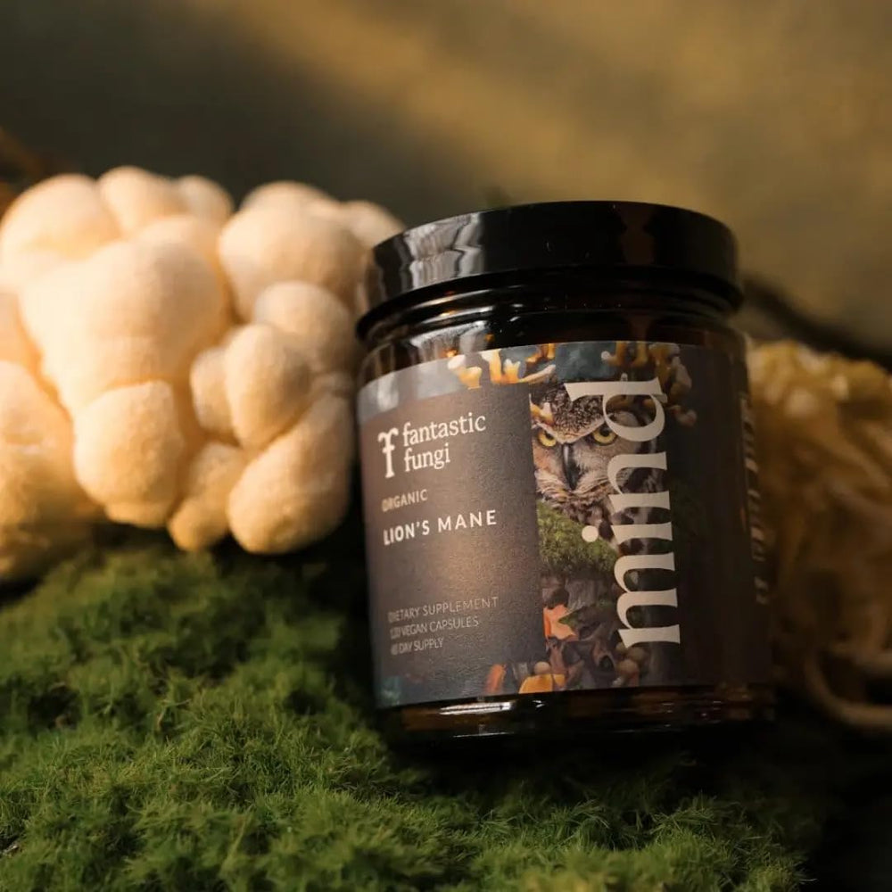 Packaging box for Lions Mane supplement