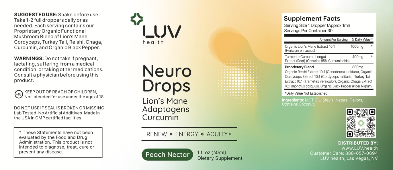 Lion’s Mane and Turmeric for brain and nerve health