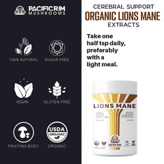 Dual extraction process for Lions Mane powder
