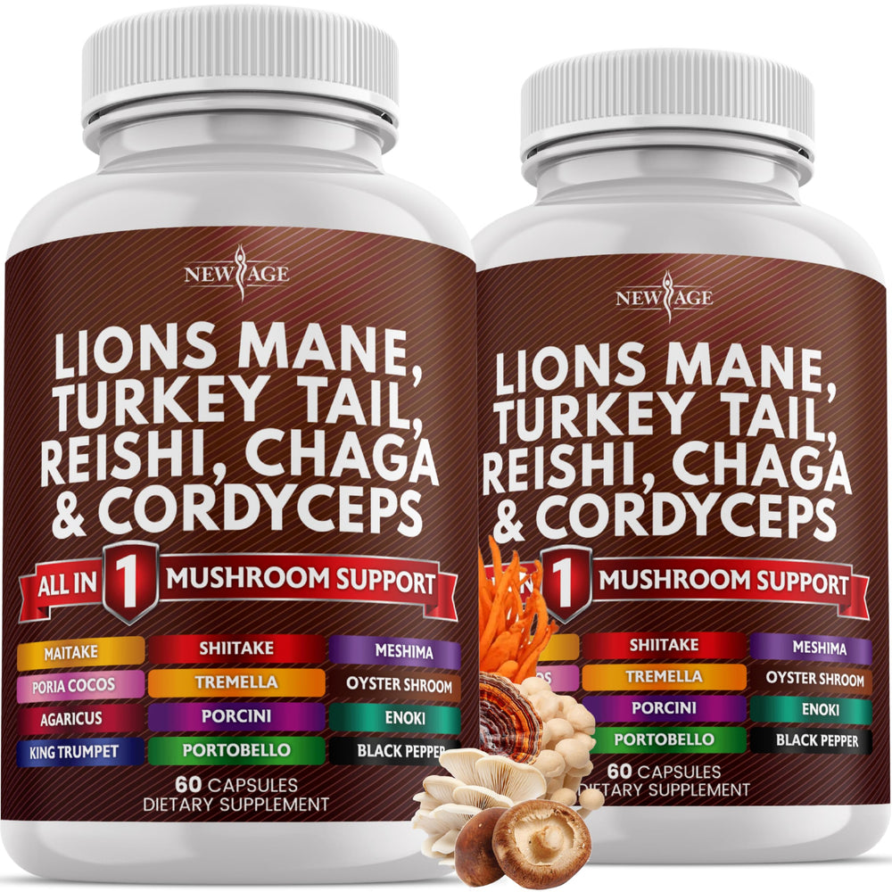 Lions Mane mushroom supplement bottle