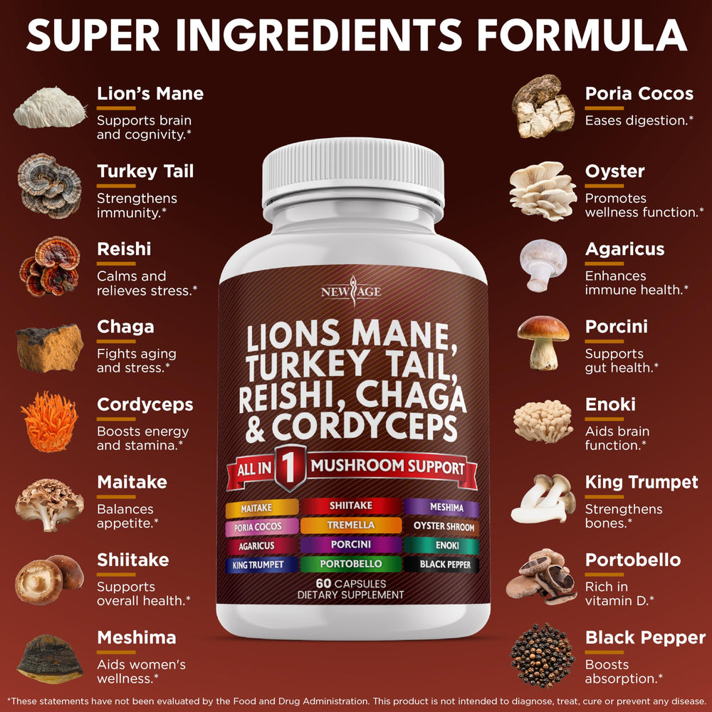Close-up of Lions Mane extract powder