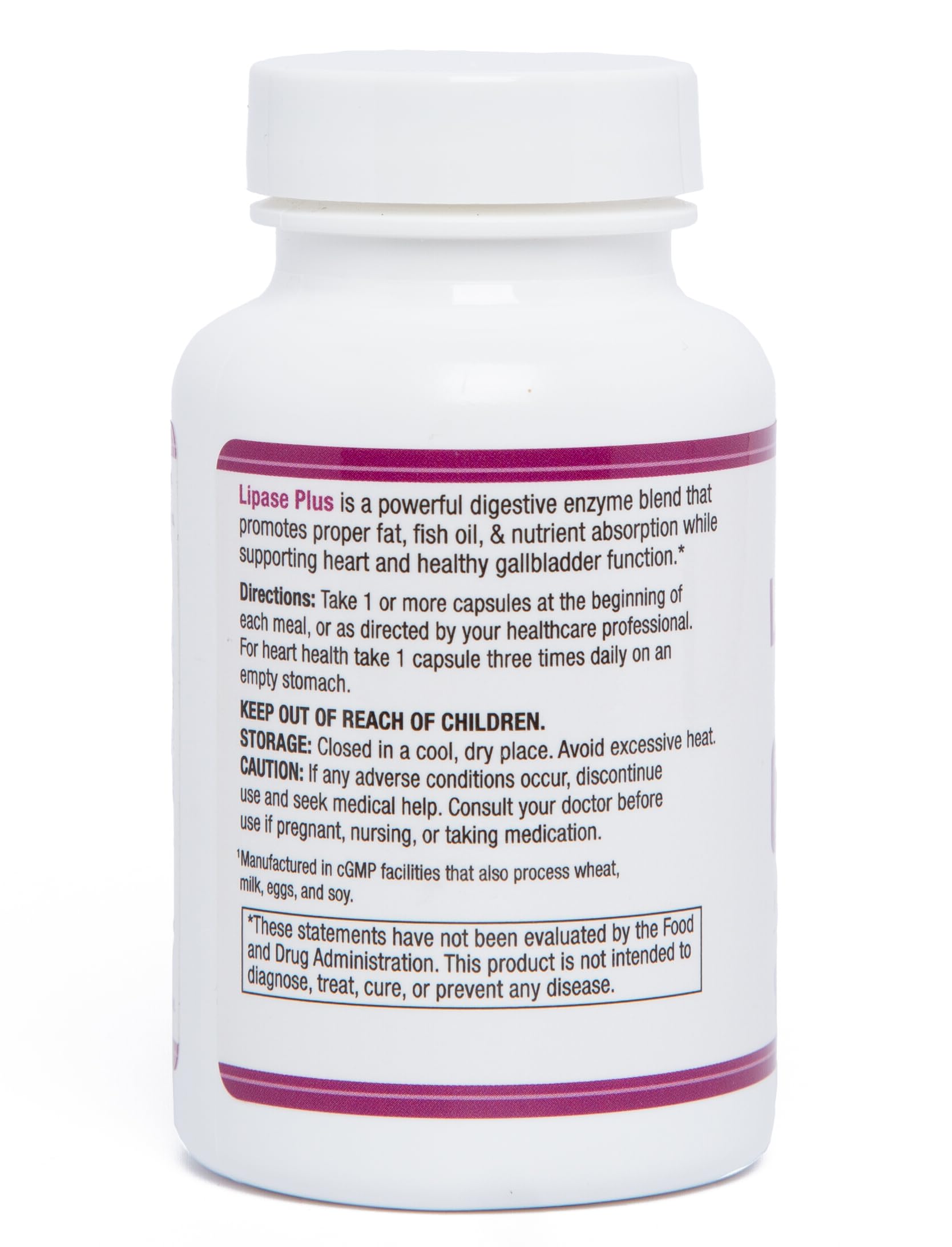 Illustration of digestive enzymes for fat digestion