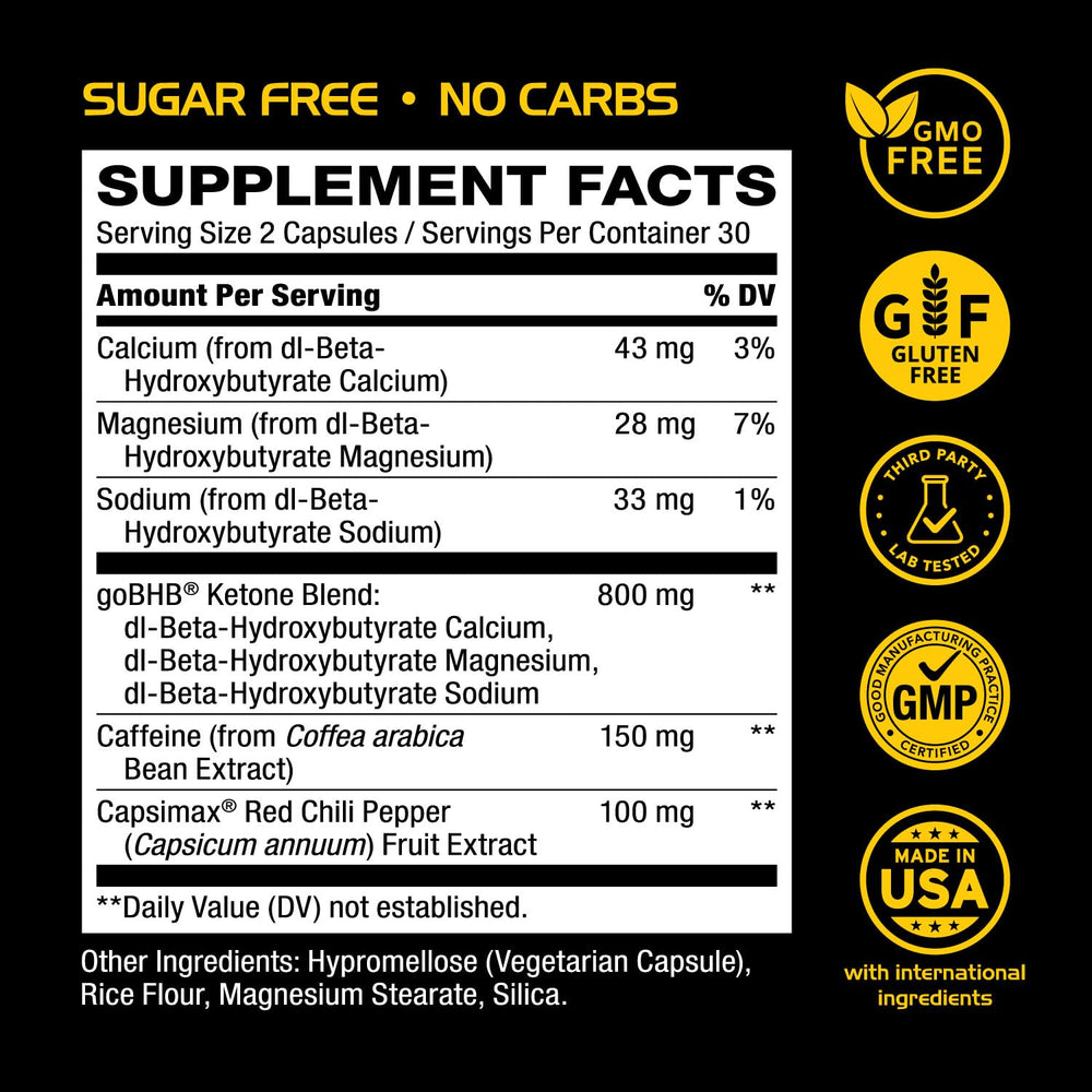 Ketosis support and fat burning with BHB salts