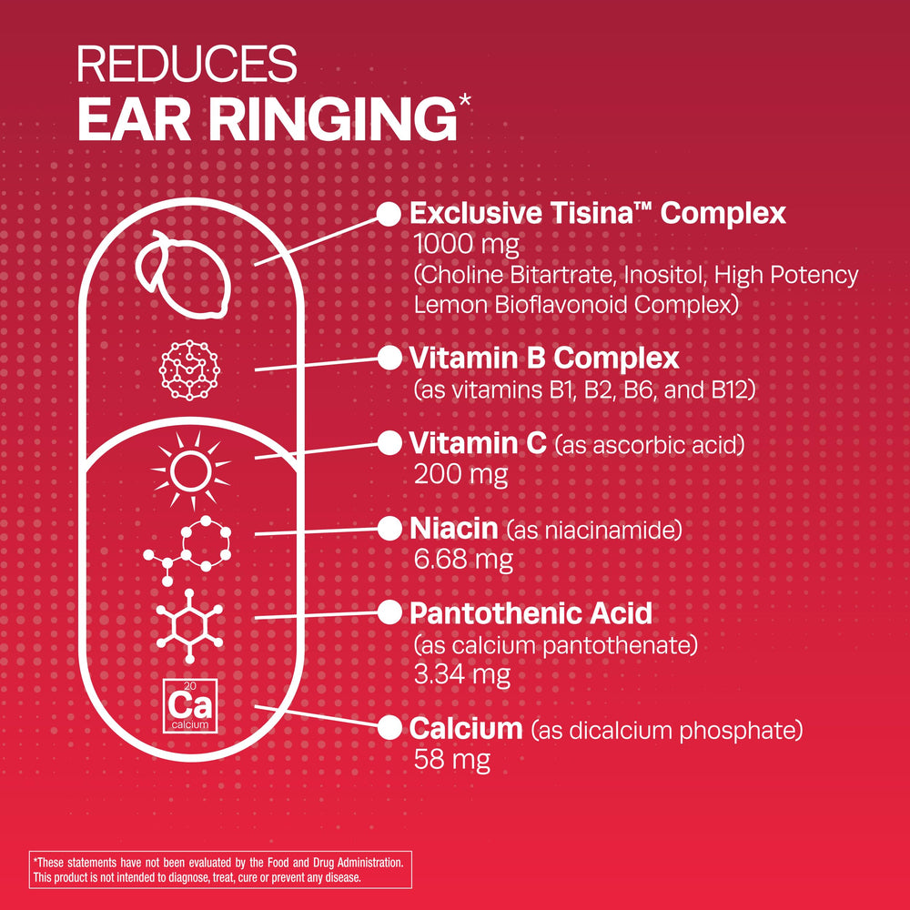 Lipo-Flavonoid bottle label detail highlighting lemon bioflavonoid complex for ear health.