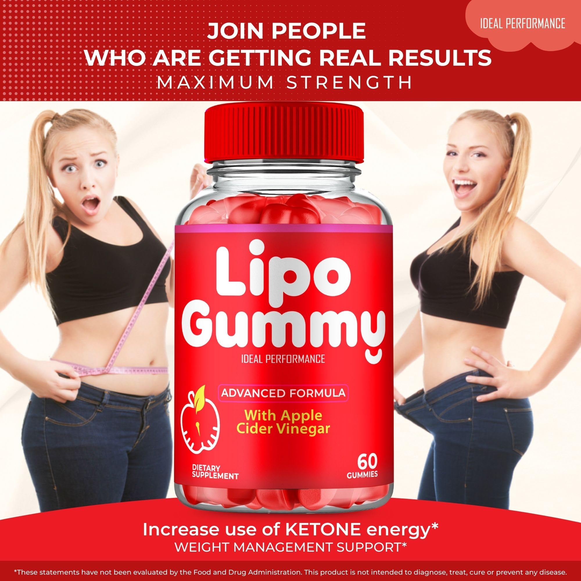 Lipo Gummy dosage guidance on label