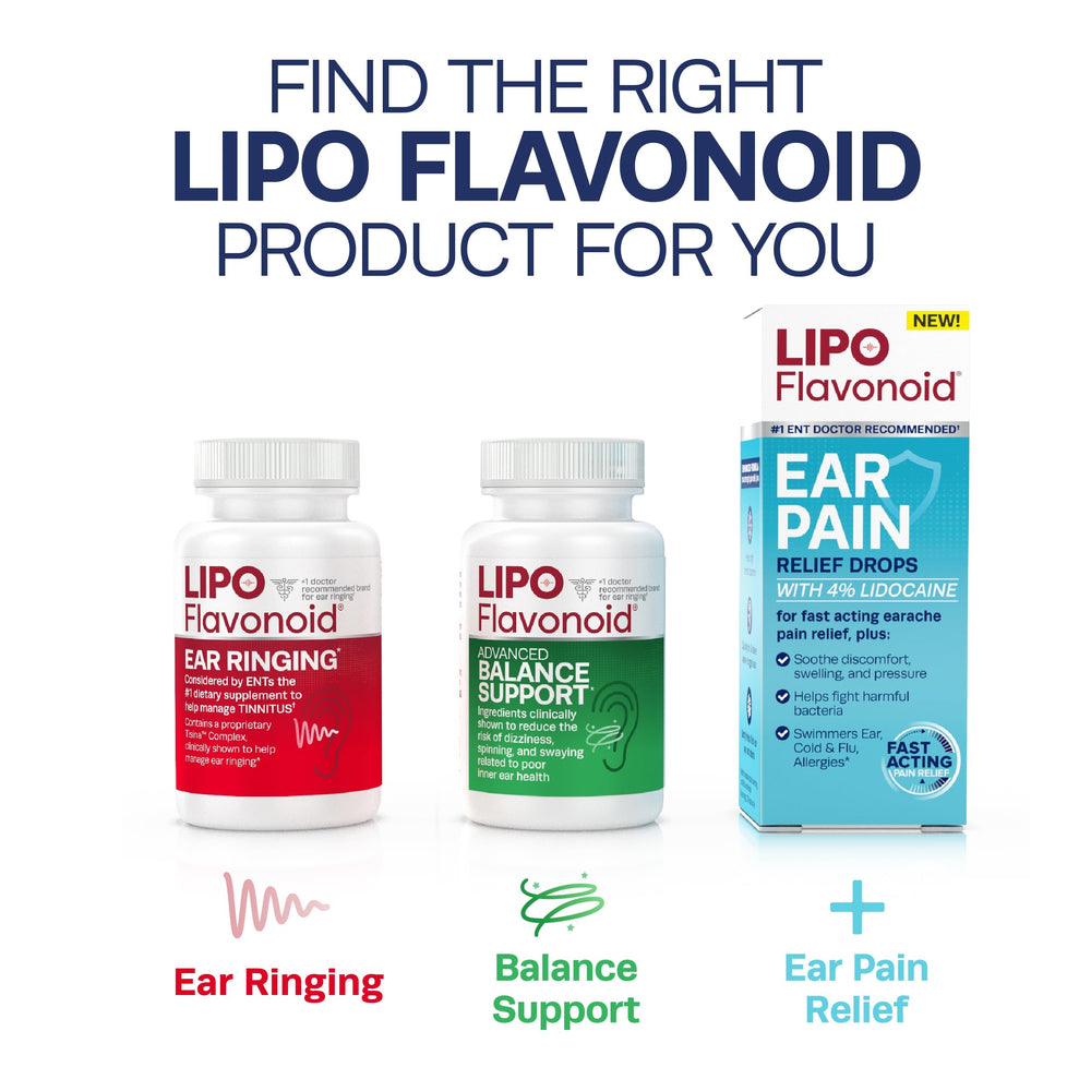 Close-up of Lipo-Flavonoid Balance caplets and bottle