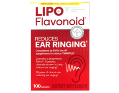 Lipo-Flavonoid Ear Ringing caplets bottle with label