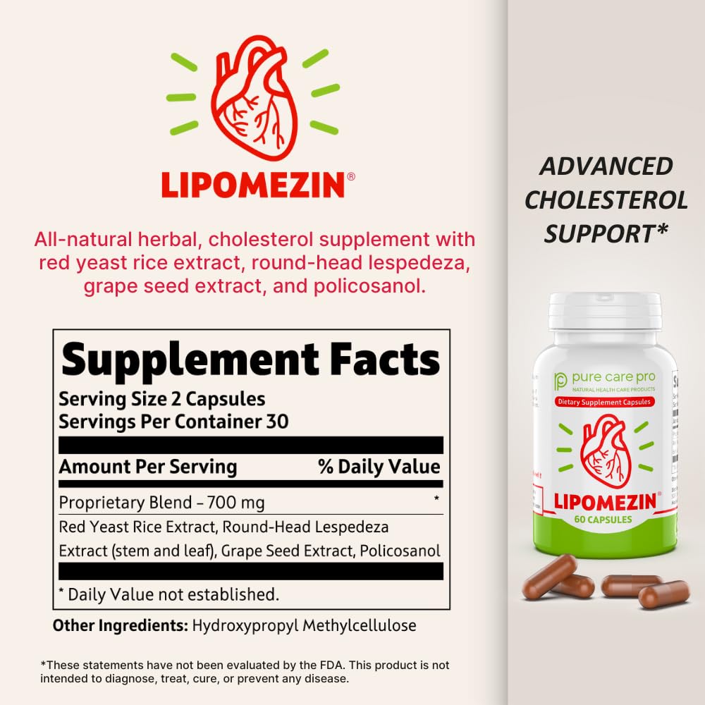 Close-up of Lipomezin 60 vegetarian capsules