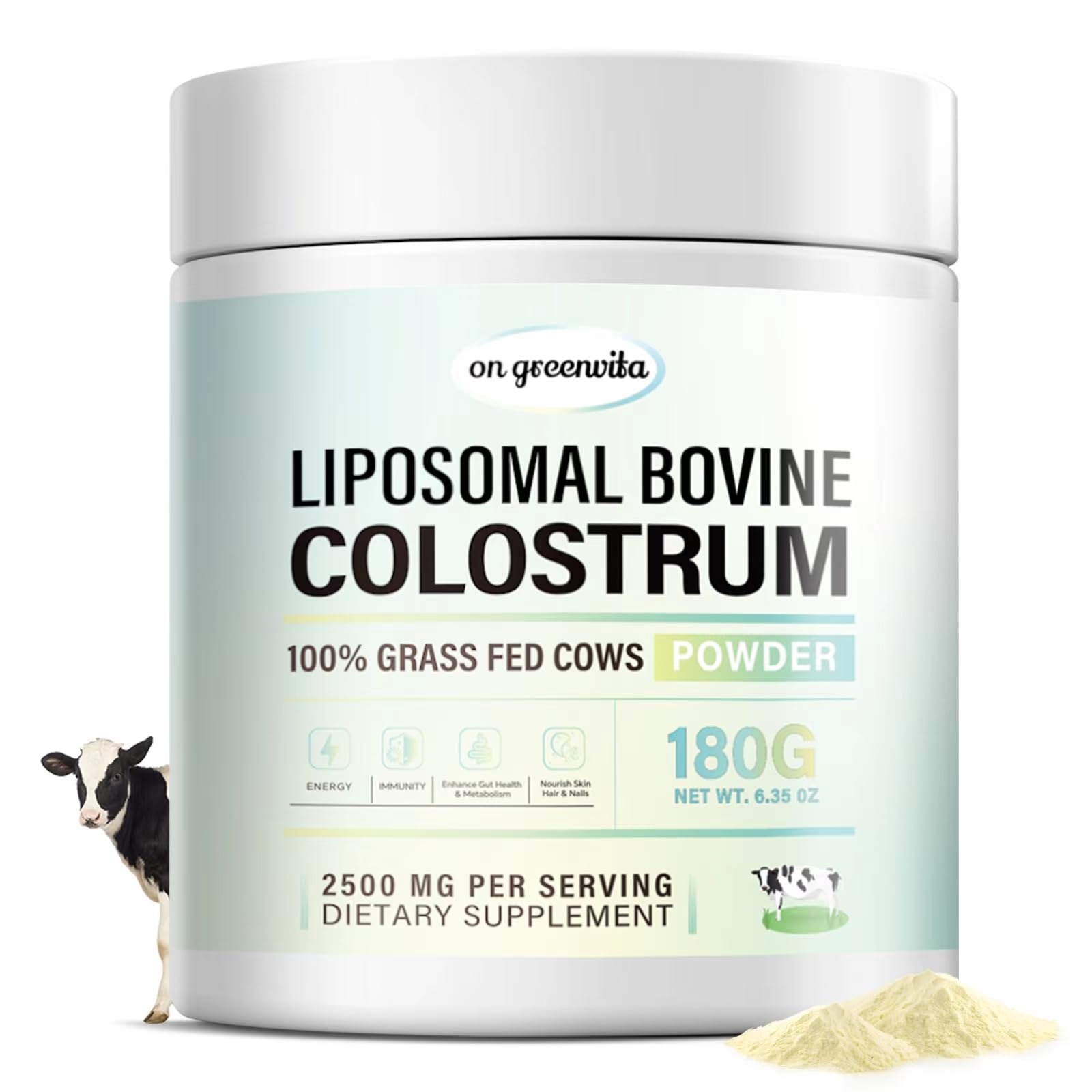 Front of Liposomal Bovine Colostrum Powder container