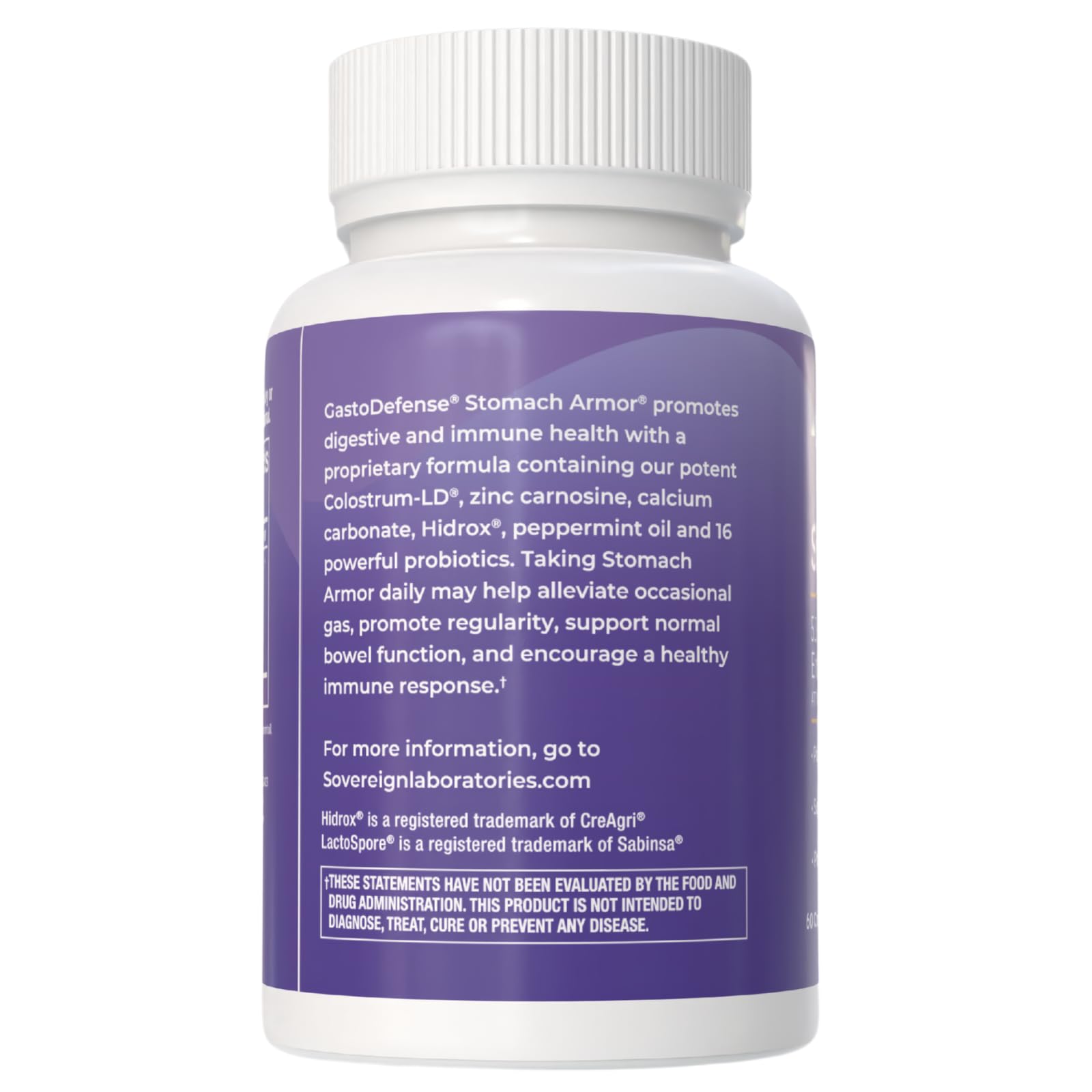 Graphic showing Liposomal Colostrum LD composition