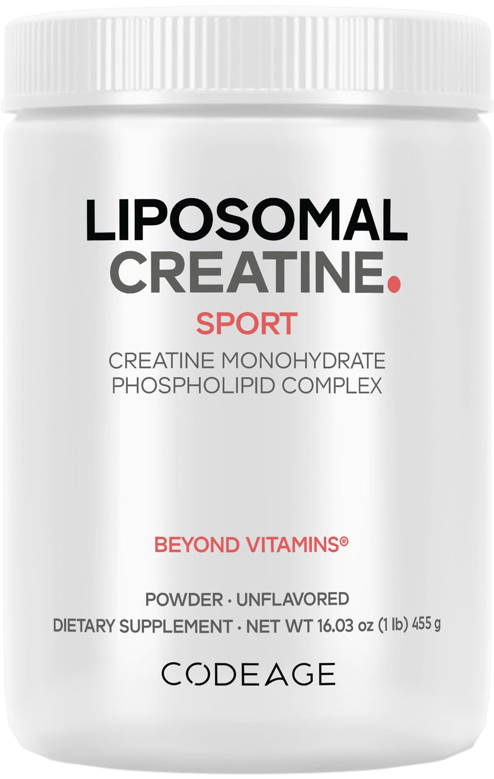 Codeage Liposomal Creatine Powder bottle with 90 servings