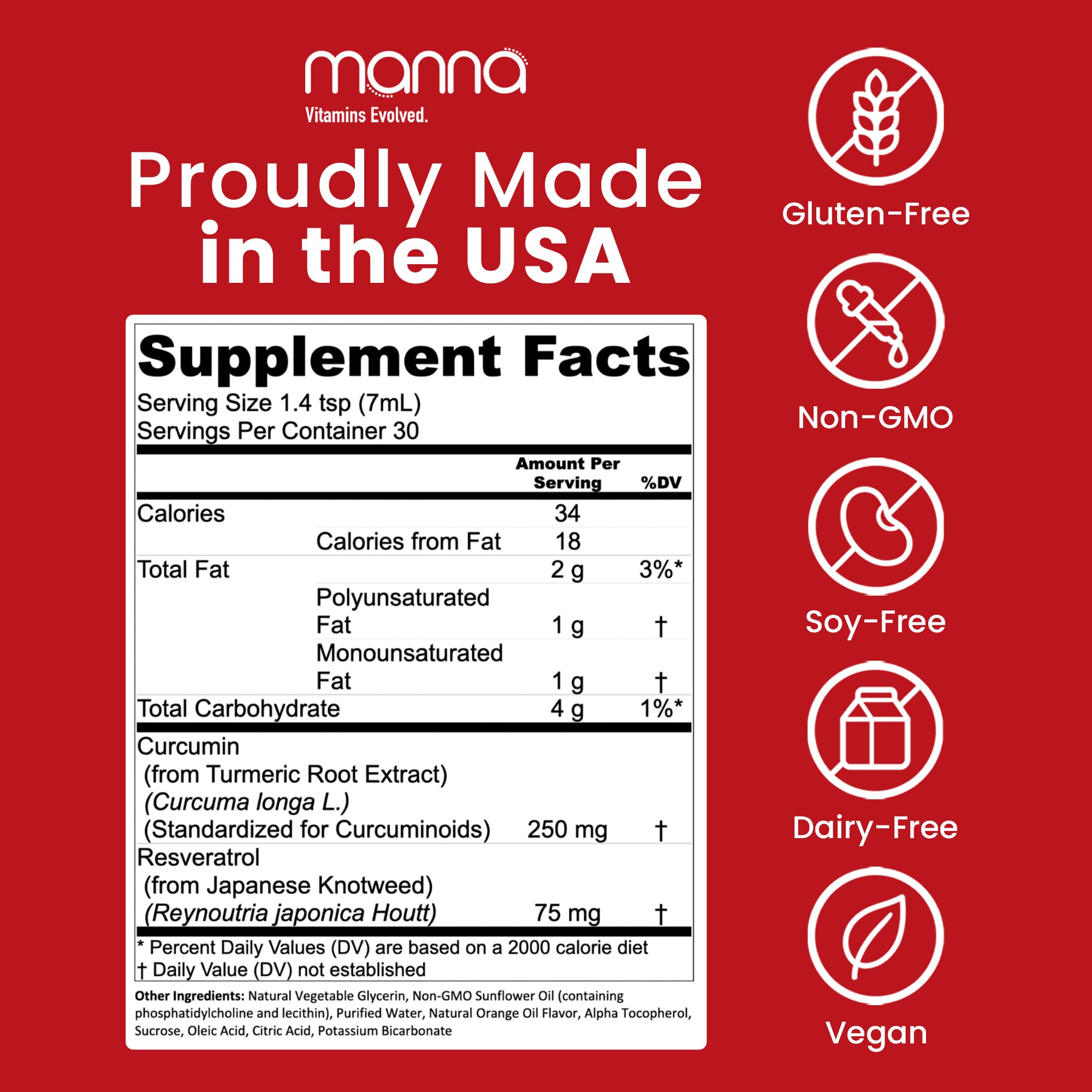 Close-up of liposomal curcumin and resveratrol capsules
