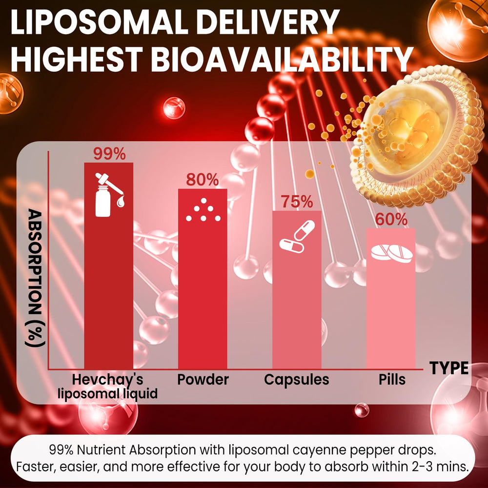 Close-up of liposomal delivery system depiction