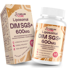 Liposomal DIM SGS supplement bottle with label