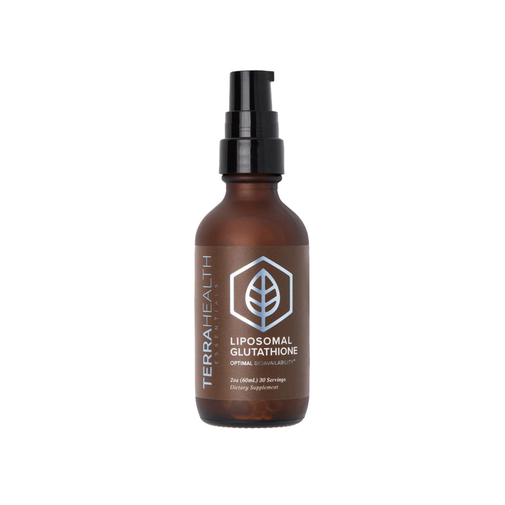 Terra Health Essentials Liposomal Glutathione bottle and packaging