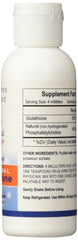 Back label of Empirical Labs Liposomal Glutathione 4 oz bottle