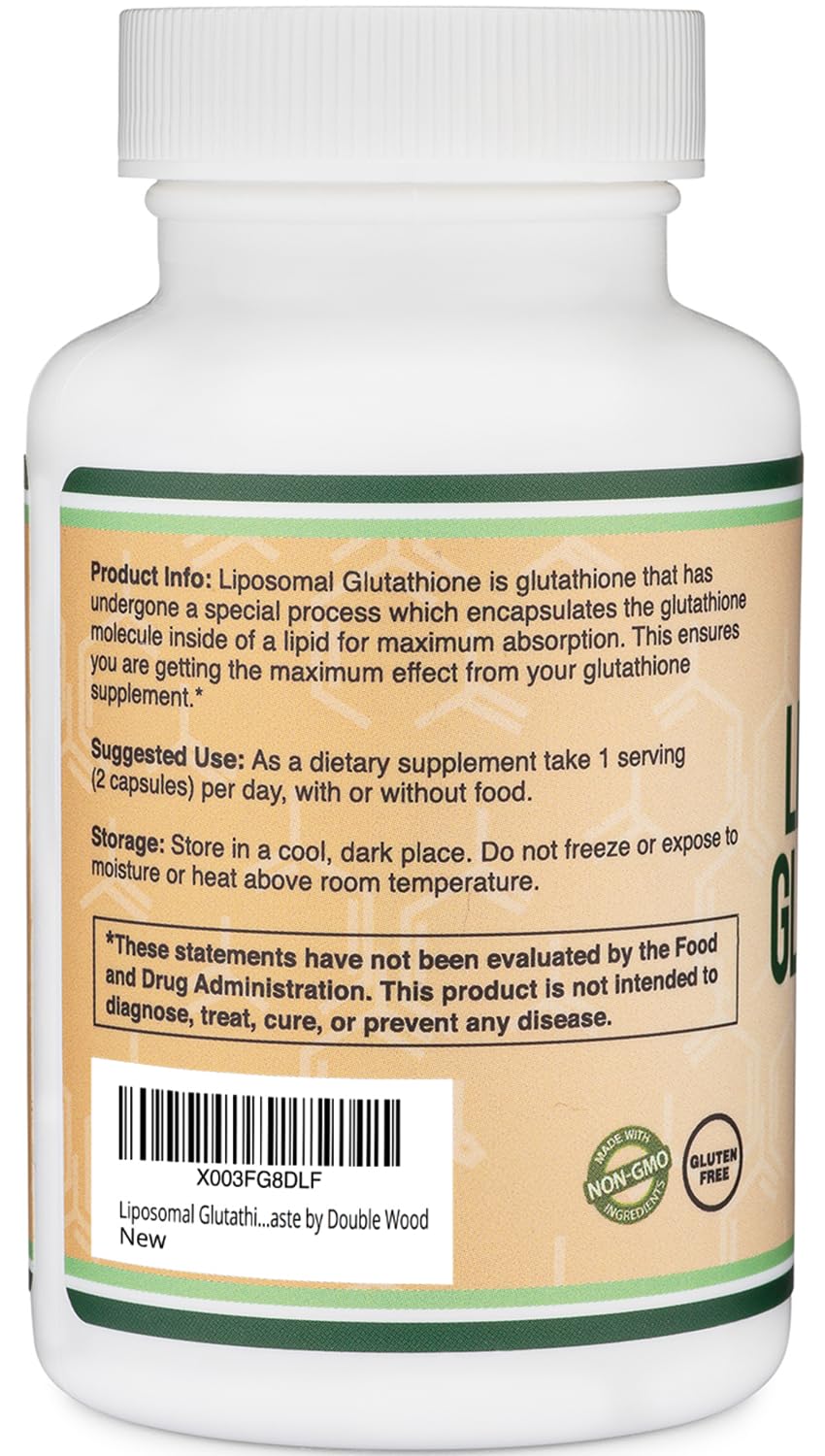 USA manufactured liposomal glutathione with packaging