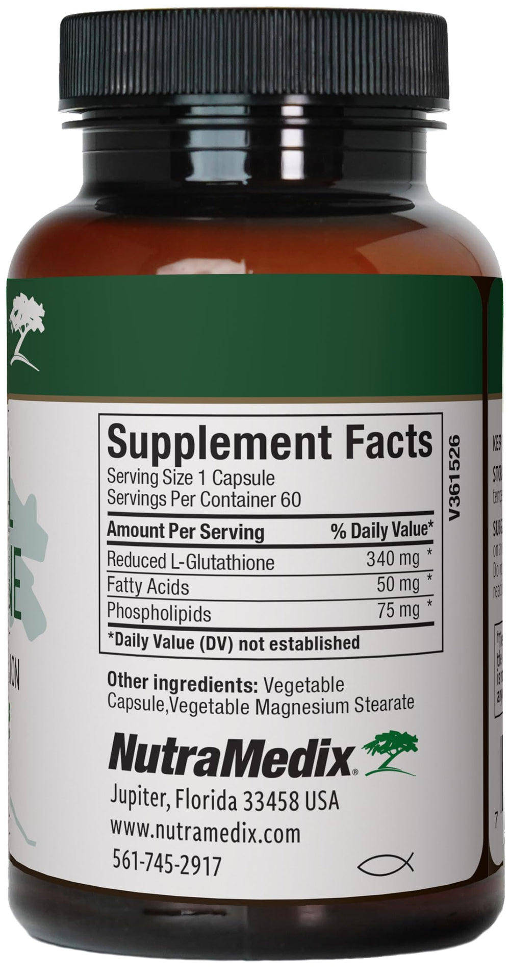 Close-up of liposomal glutathione highlighting enhanced absorption