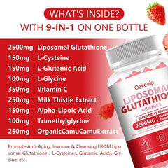 L-Cysteine and glutathione visual representation for gummies