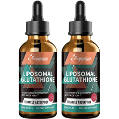 Front view of 2000mg Liposomal Glutathione Liquid Drops bottle