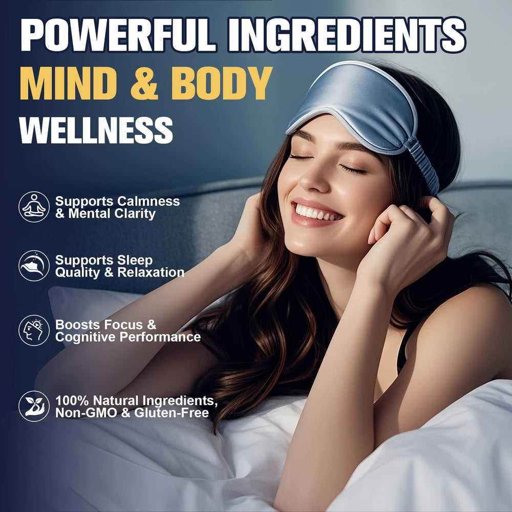 Ingredients panel of Liposomal L-Theanine 750mg supplement