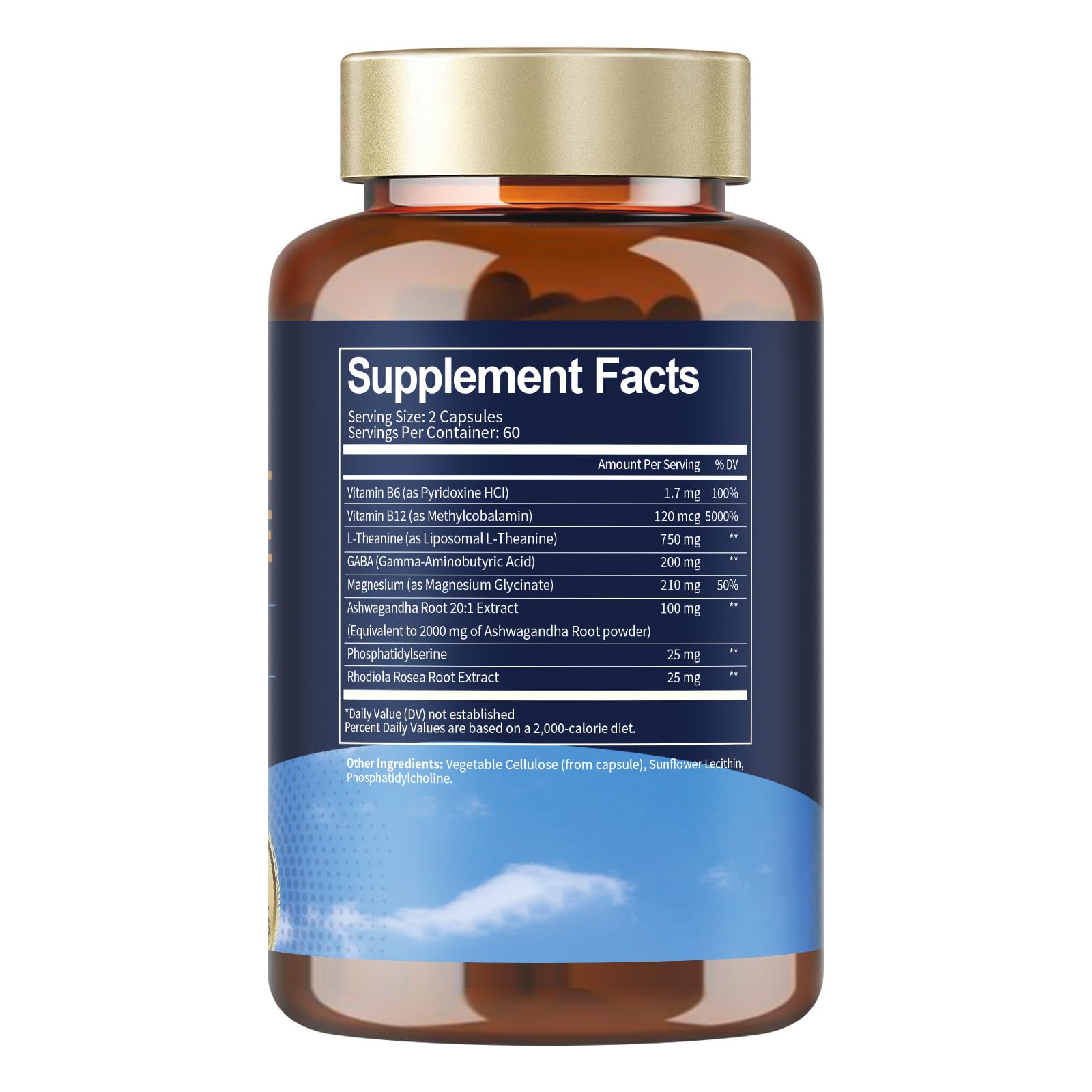 Phosphatidylserine and magnesium glycinate components