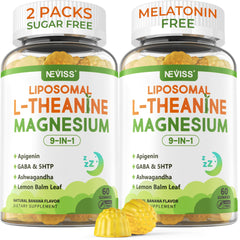 Bottle of Liposomal L-Theanine Magnesium Gummies