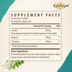 Back label with supplement facts and ingredients