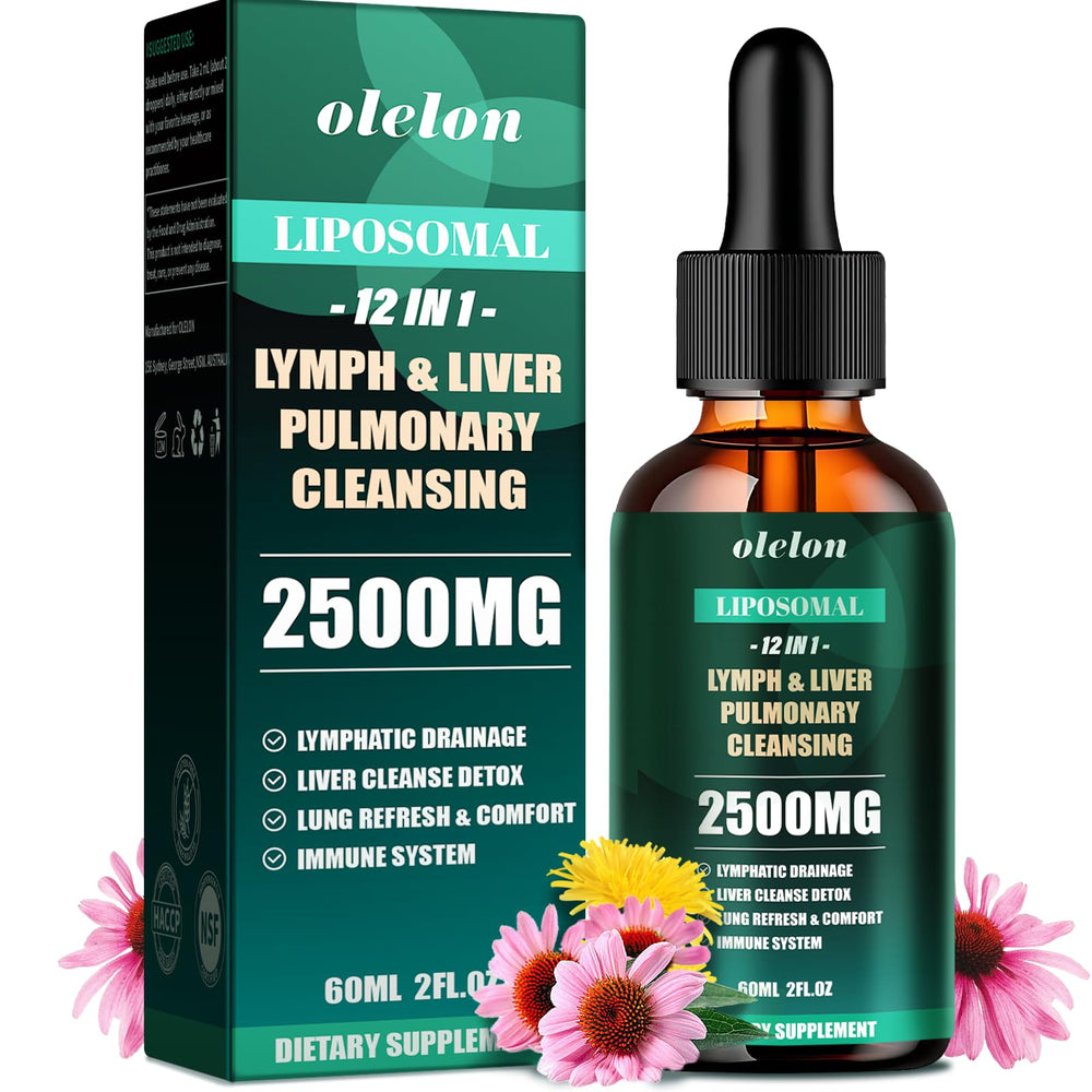 Bottle of Liposomal Lymph-Liver-Lung Cleanse Drops 2500mg