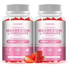 Two-pack Liposomal Magnesium Threonate Gummies packaging front