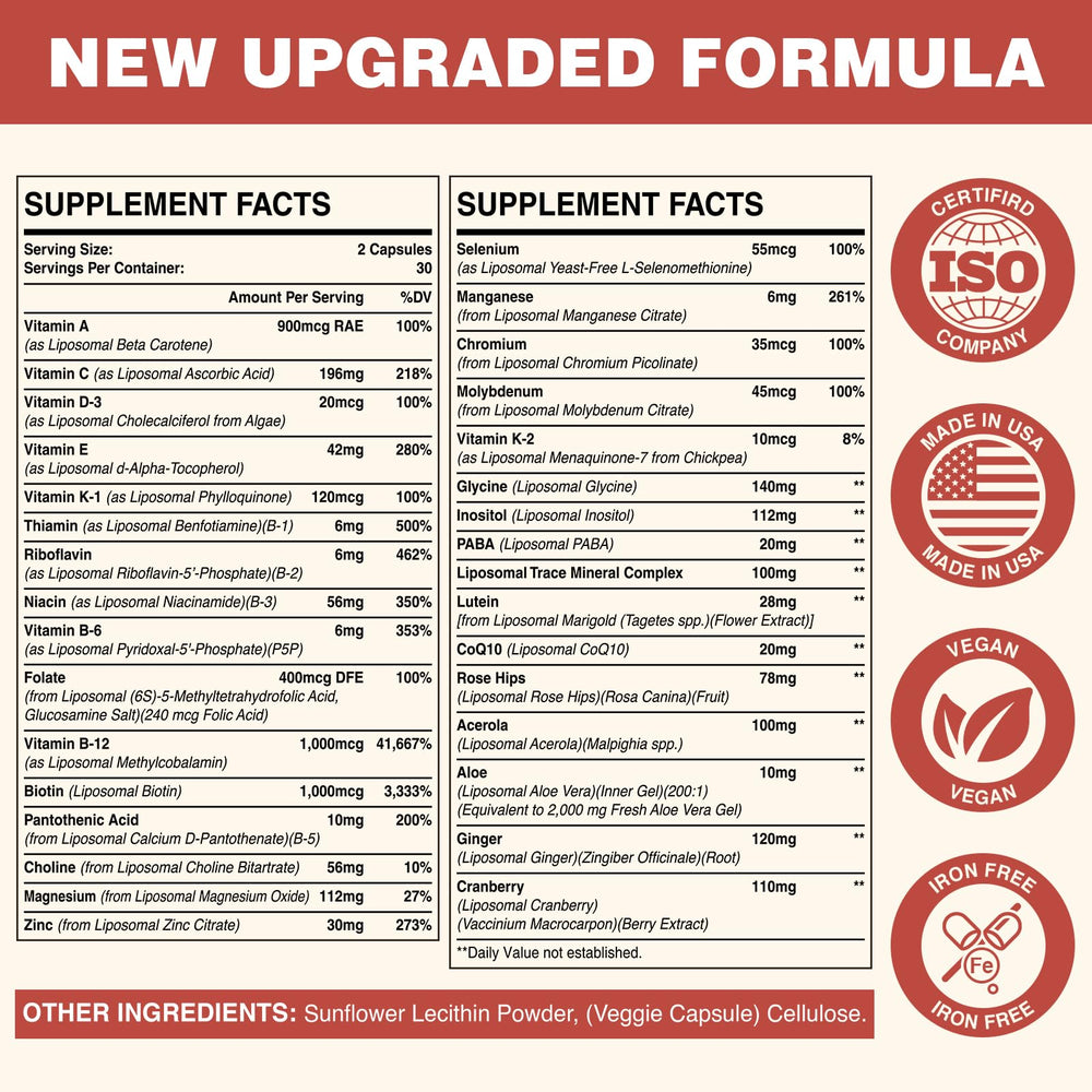 Plant extracts like rose hips and acerola in the formula