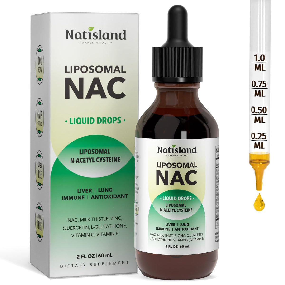 Bottle of Liposomal NAC Drops