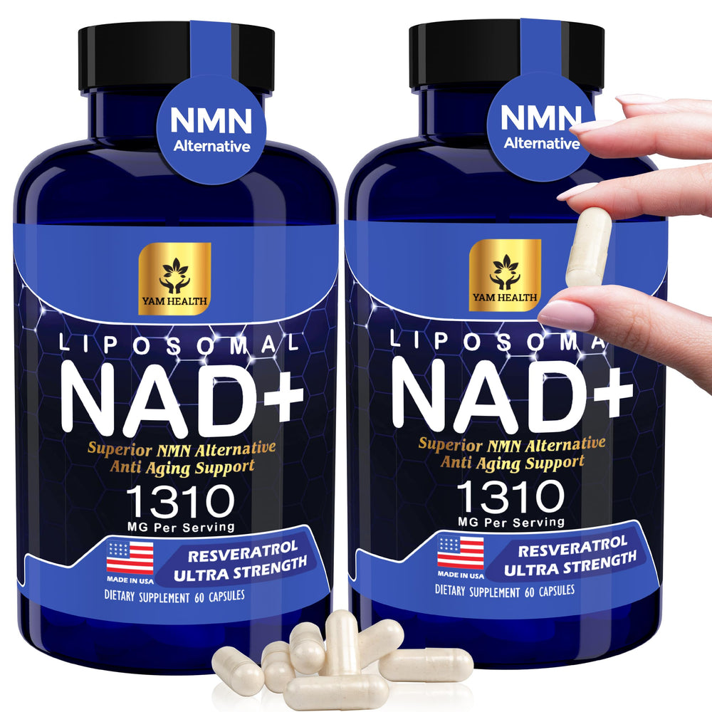 Pack of Liposomal NAD+ NR-equivalent supplement with Trans-Resveratrol (2 bottles)
